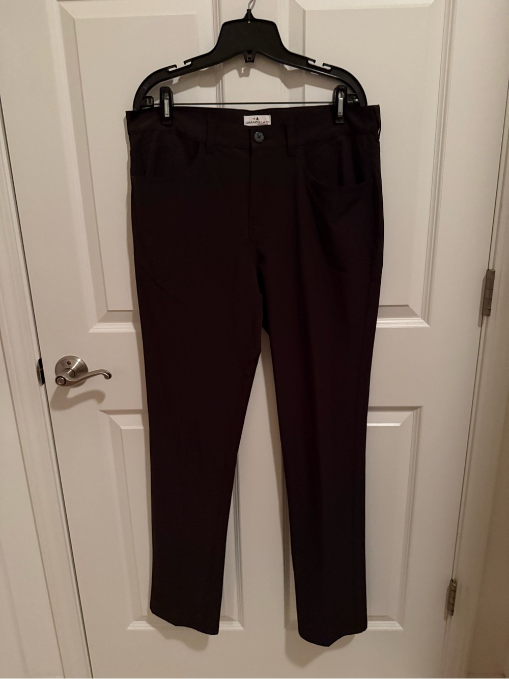 Grand Slam Performance Men’s Black Golf Pants Size 34x34 EUC Pockets Logo